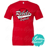REBELS SOFTBALL FAN APPAREL SOFTBALL OUTLINE