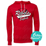 REBELS SOFTBALL FAN APPAREL SOFTBALL OUTLINE