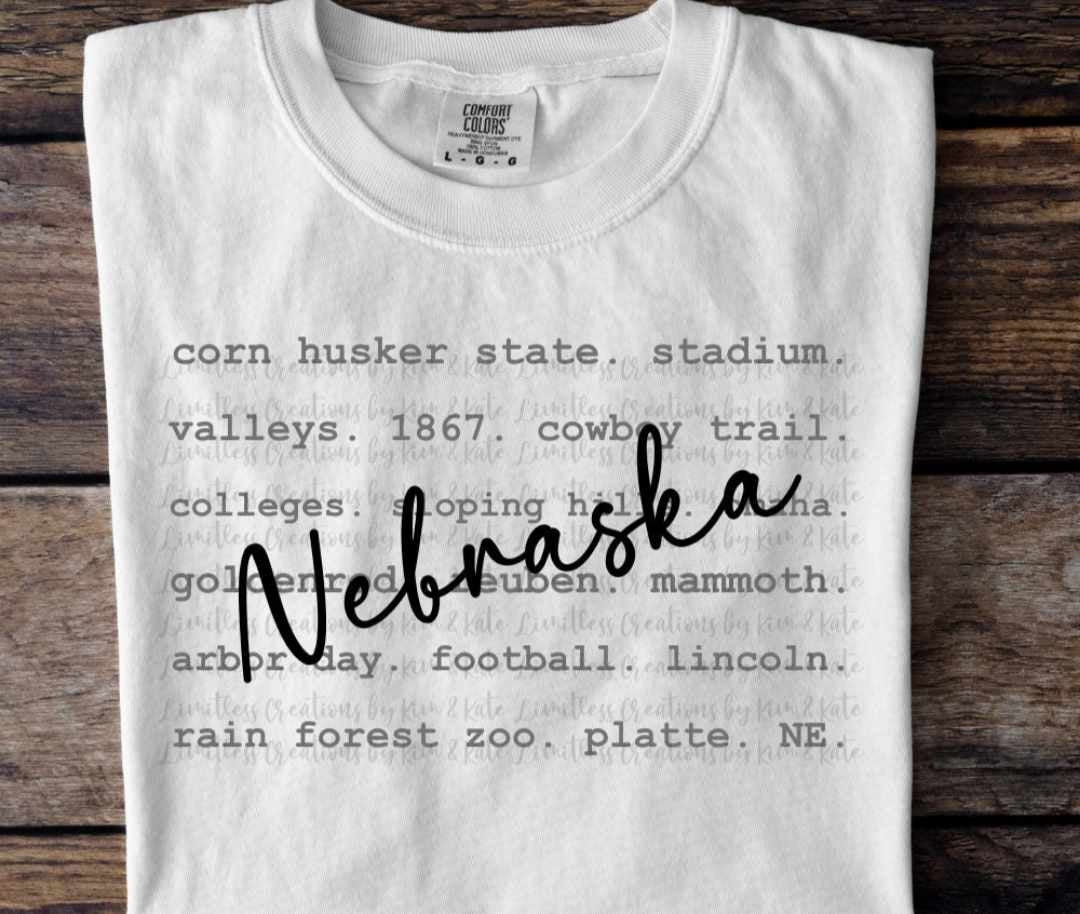 Nebraska Cursive Script Nebraska Cursive – 6 Otter Apparel