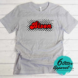 Bison Bubble-Black and White Checkered