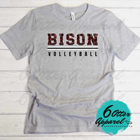 Bison Volleyball Splatter