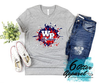 Wauneta Palisade Broncos Paint Splatter-White