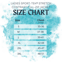 Ladies Sport-Tek® Sport-Wick® Stretch Contrast Full-Zip Jacket- THESE WILL NO LONGER BE EMBROIDERED, THEY WILL HAVE A PRINT ON THEM
